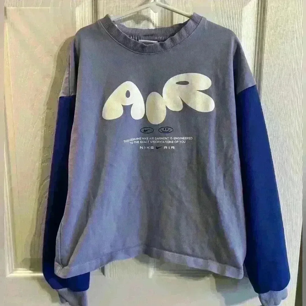 Girls Nike Air Sweatshirt Bubble Swoosh Crewneck Sweatshirt